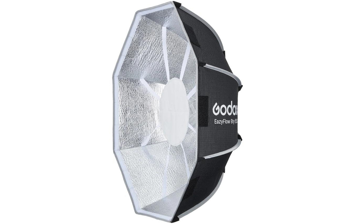 Godox EazyFlow Bty65 Beauty-Dish – 65 cm oktagonal, für Bowens – Schwarz/Silber