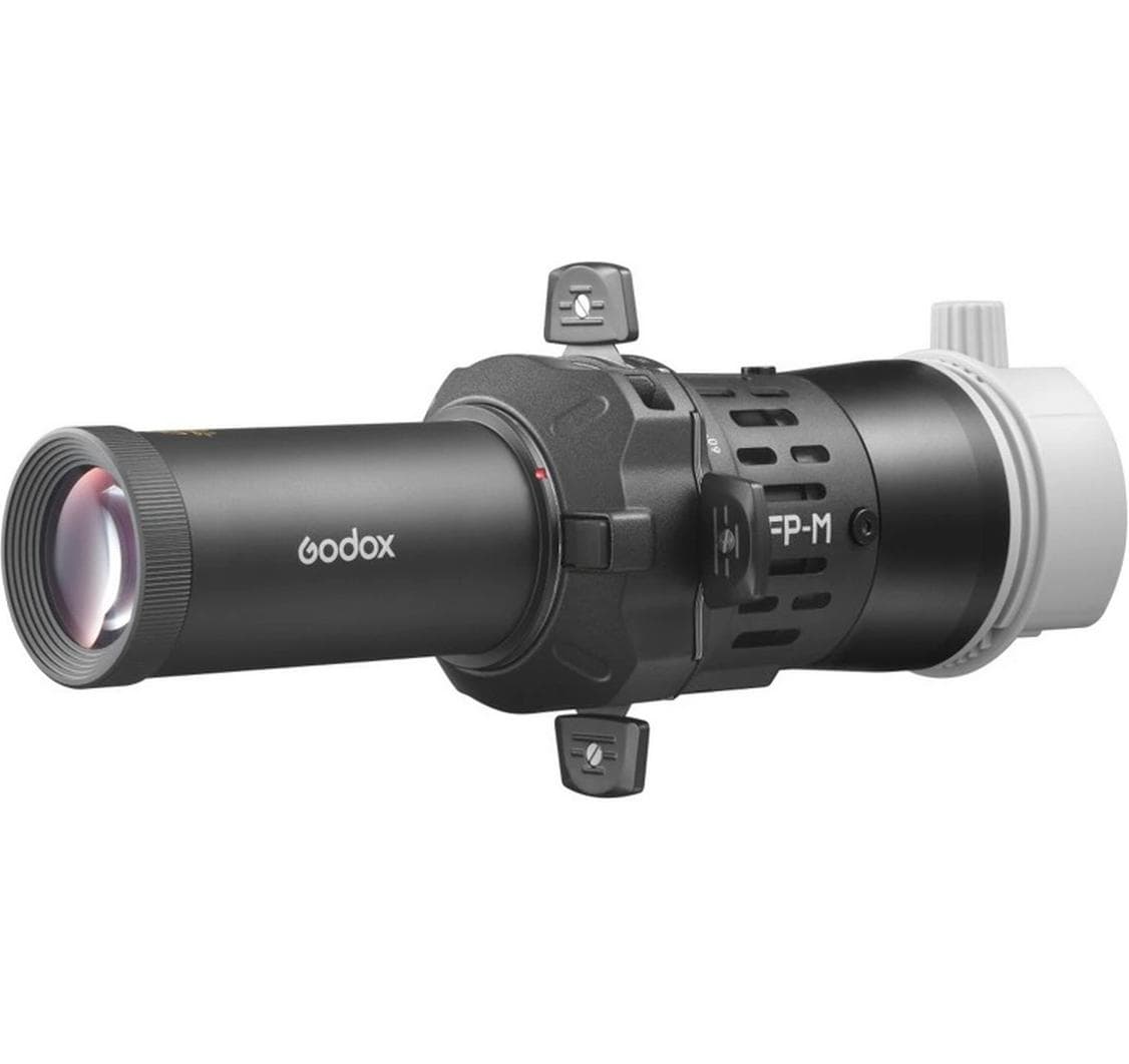 Godox FP-RH-19° Kit Projektoraufsatz – für Godox V860III, V860II, V480 und andere – Schwarz