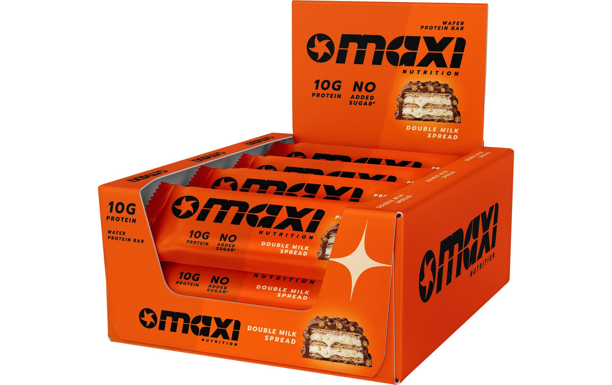 Maxi Nutrition Protein-Waffel-Riegel – Double Milk – 12 × 39 g