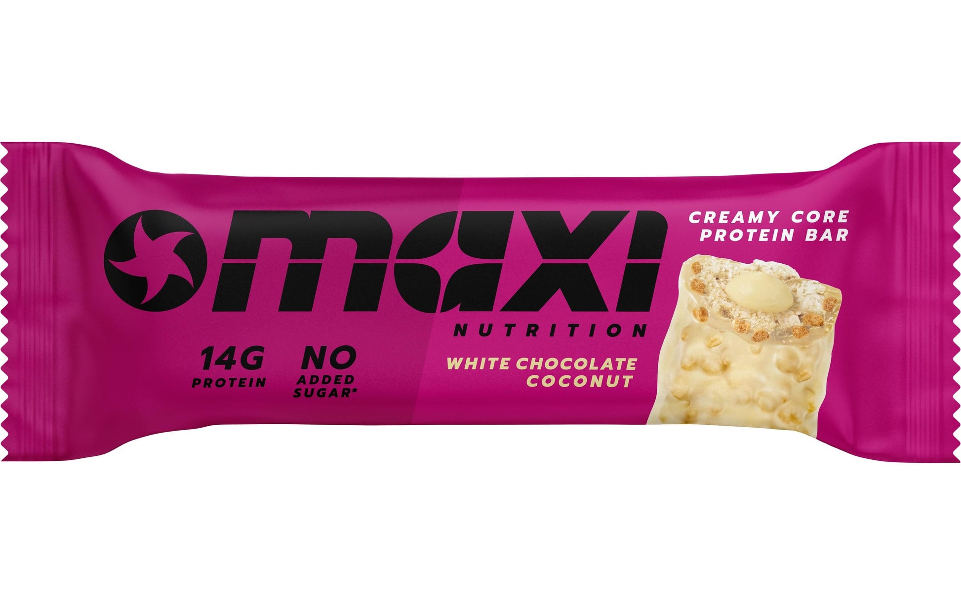 Maxi Nutrition Creamy Core Protein-Riegel – Weisse Schokolade & Kokos – 12 × 45 g