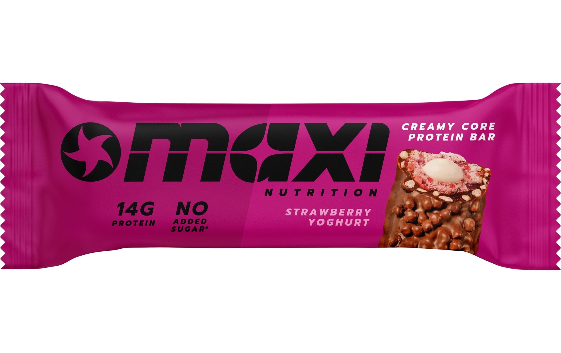 Maxi Nutrition Creamy Core Protein-Riegel – Erdbeere – 12 × 39 g