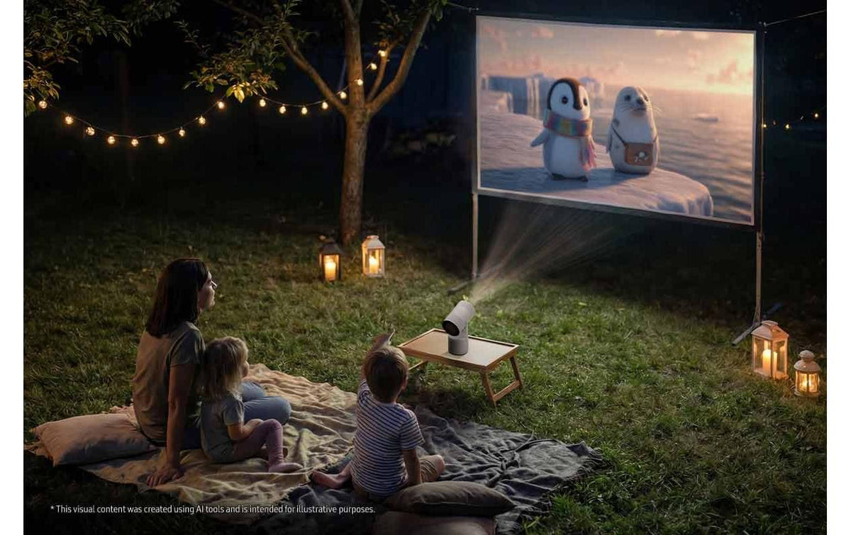 Samsung The Freestyle+ SP-LFF3H – Standard DLP LED, Full HD (1080p), 430 ANSI Lumen, Smart