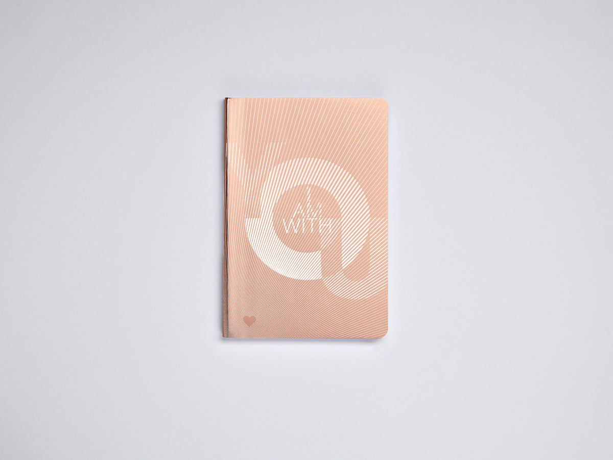 Nuuna Notizbuch – 135 × 200 mm – punktiert – 176 Seiten – 120 g/m² – Hardcover, nummeriert – kupfer