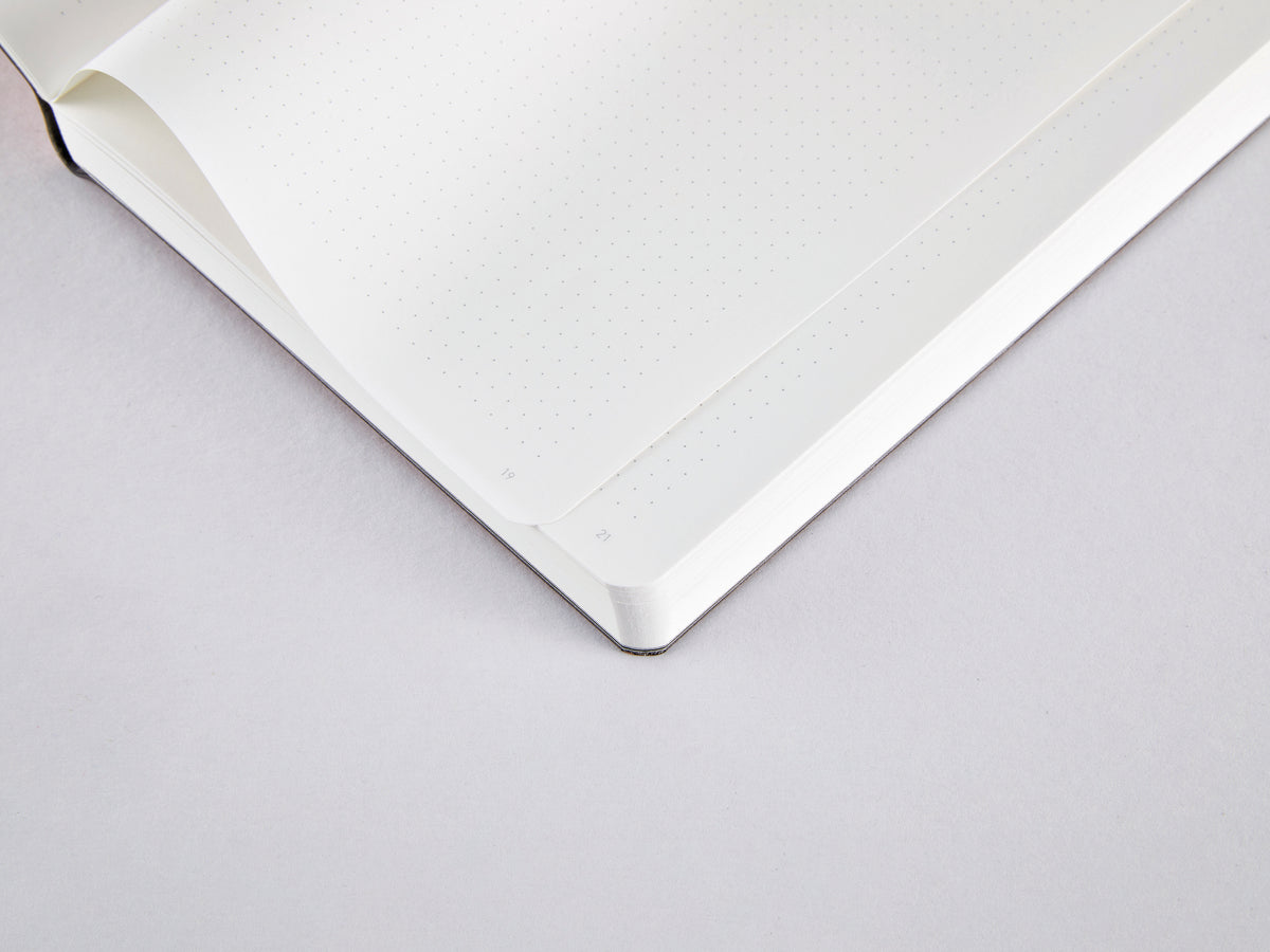 Nuuna Notizbuch – 135 × 200 mm – punktiert – 176 Seiten – 120 g/m² – Hardcover, nummeriert – kupfer