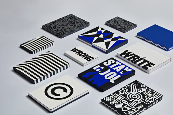 nuuna Notizbuch – A5 – punktiert – 256 Seiten – 120 g/m² – Softcover – schwarz, blau, weiss