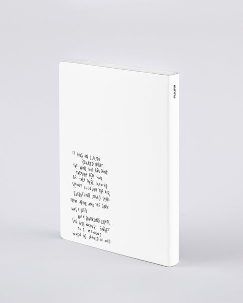 nuuna Notizbuch – A5 – 256 Seiten – 120 g/m² – Softcover, nummerierte Seiten, Fadenheftung, schwarz/weiß
