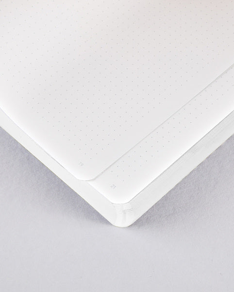 nuuna Notizbuch – A5 – 256 Seiten – 120 g/m² – Softcover, nummerierte Seiten, Fadenheftung, schwarz/weiß