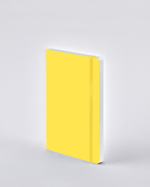 nuuna Notizbuch – A5 – punktiert – 176 Seiten – 120 g/m² – Softcover, Gummiband – gelb