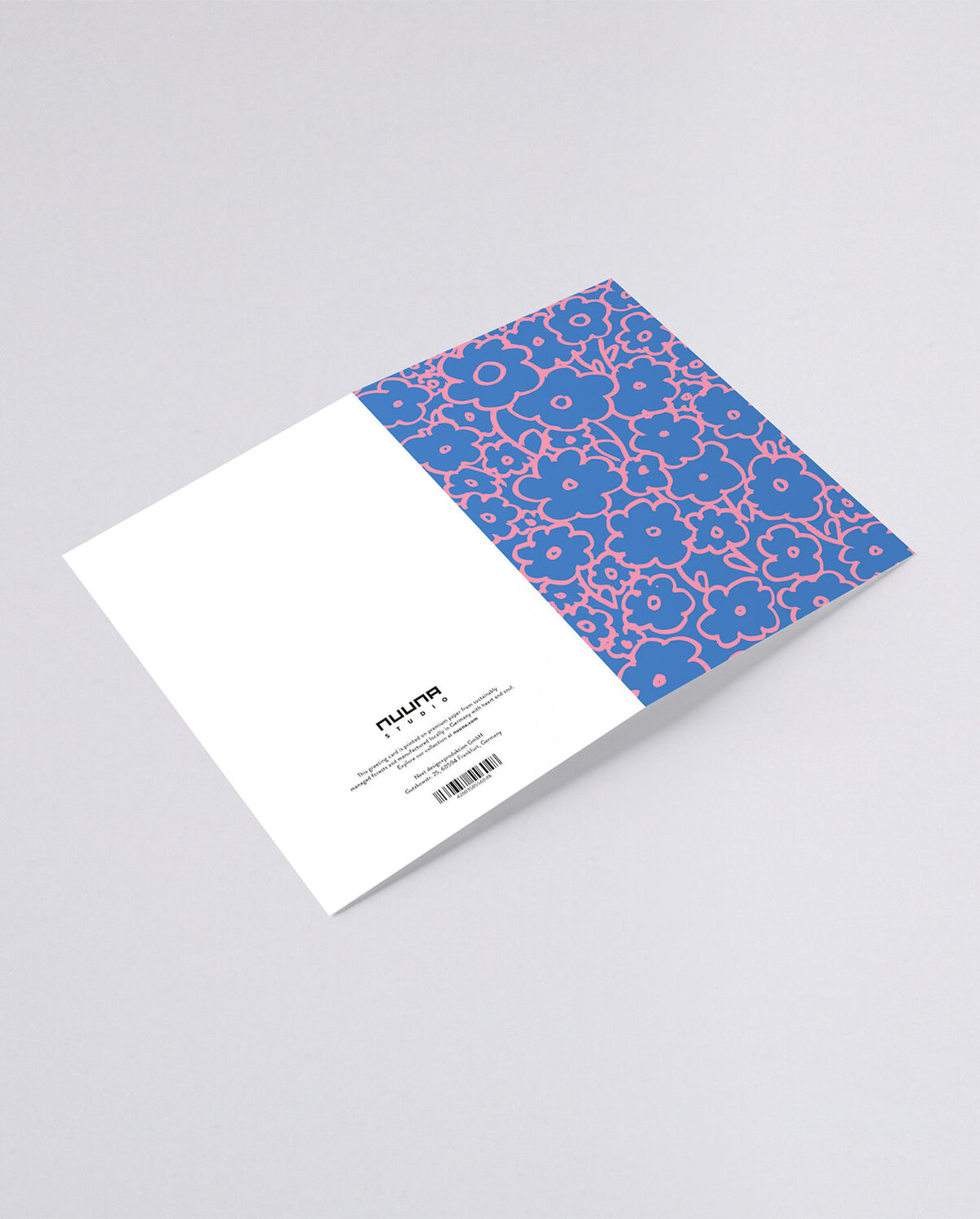 Nuuna Grusskarte – A6, mit Couvert, FLOWER POWER, mehrfarbig