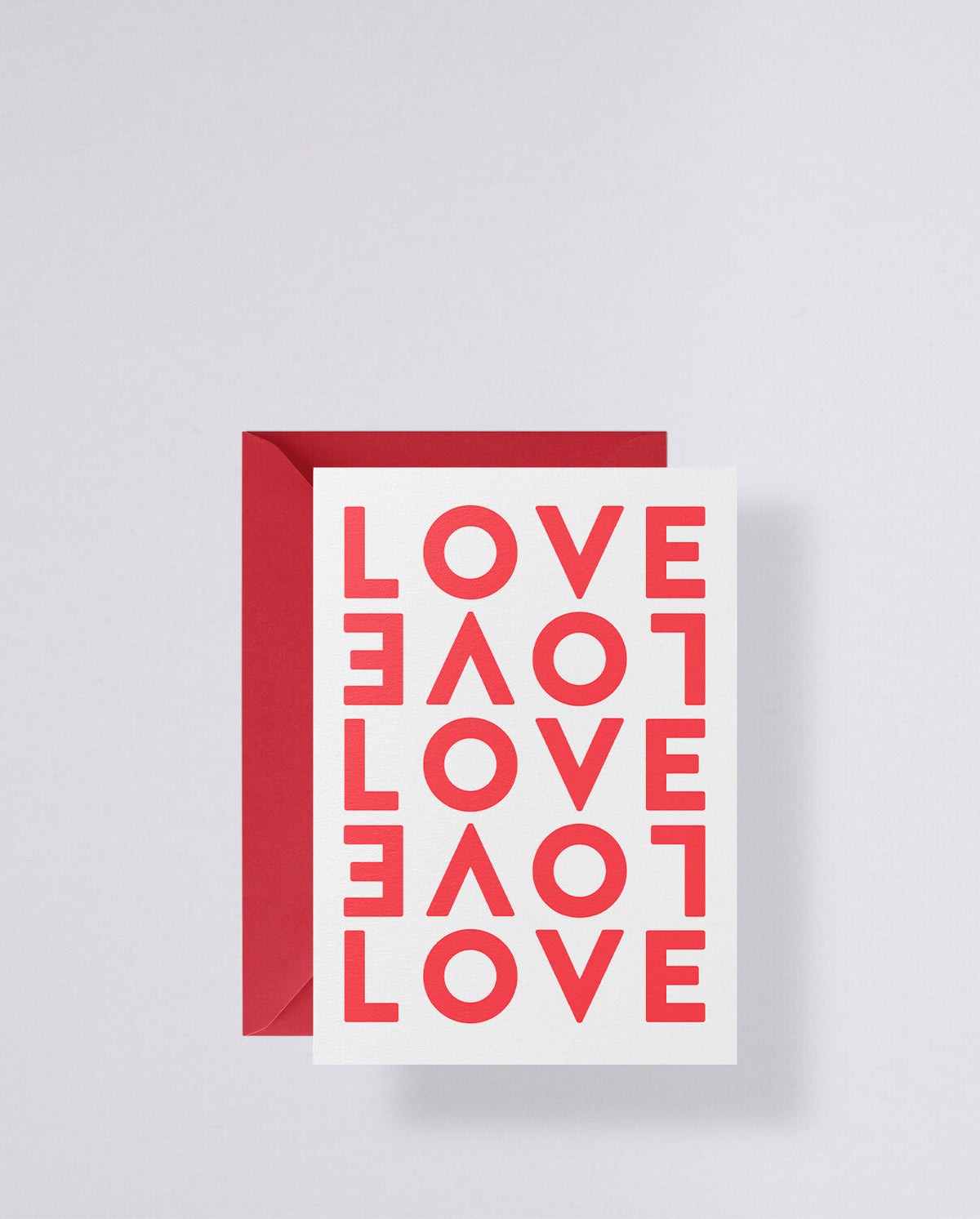 Nuuna Grusskarte – A5, mit Couvert, LOVE, mehrfarbig – 1 Stk