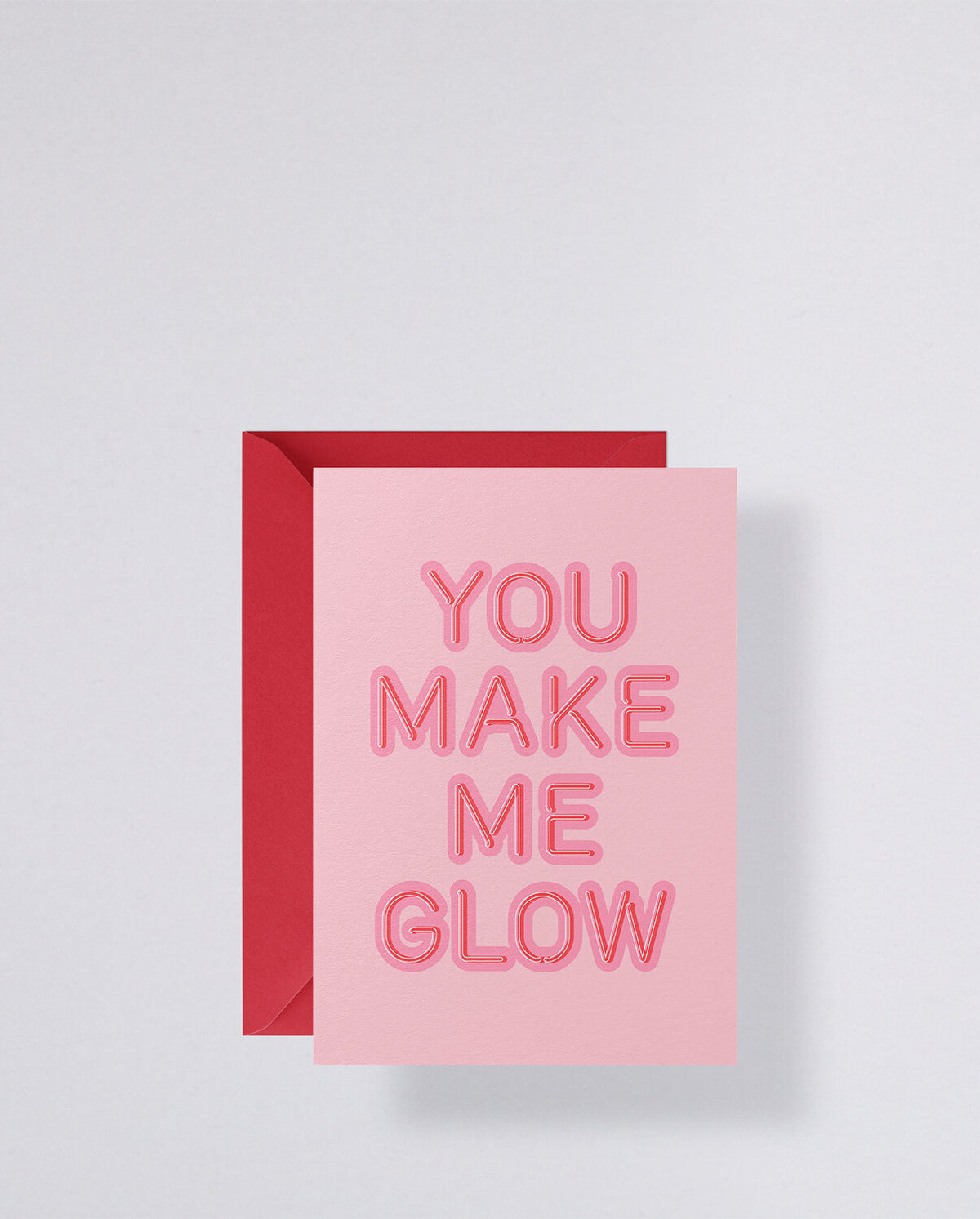 Nuuna Grusskarte – A5, mit Couvert, YOU MAKE ME GLOW, mehrfarbig – 1 Stk