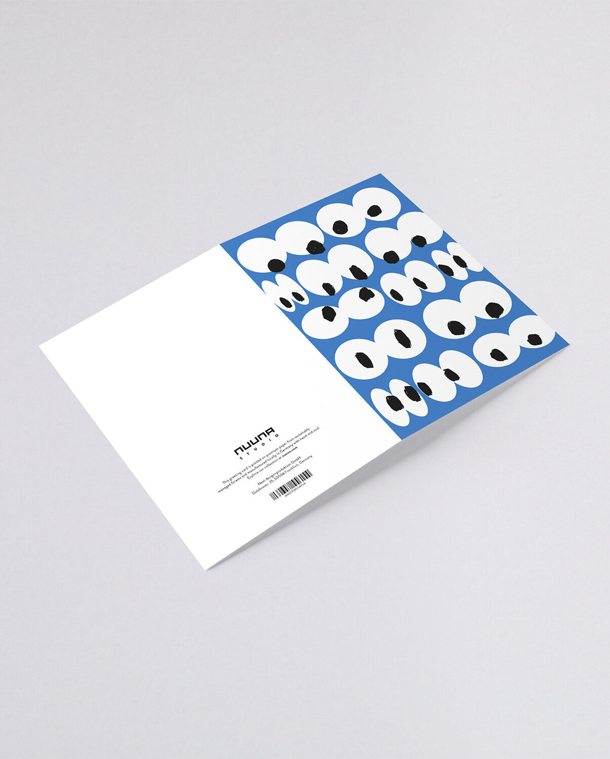 Nuuna Grusskarte – A6, mit Couvert, EYES ON YOU, mehrfarbig