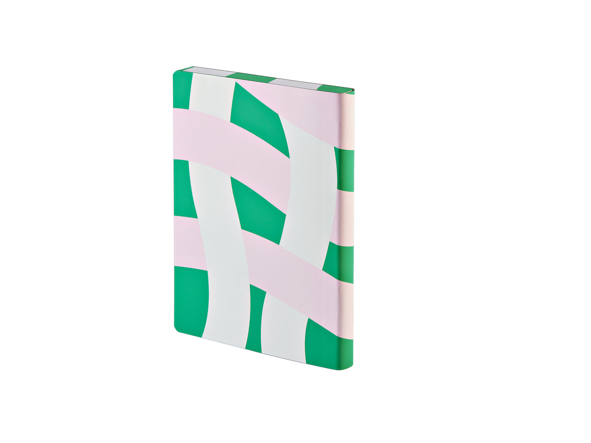 Nuuna Notizbuch – 165 × 220 mm – 256 Seiten – 120 g/m² – Fadenheftung, nummerierte Seiten, veganes Kunstleder