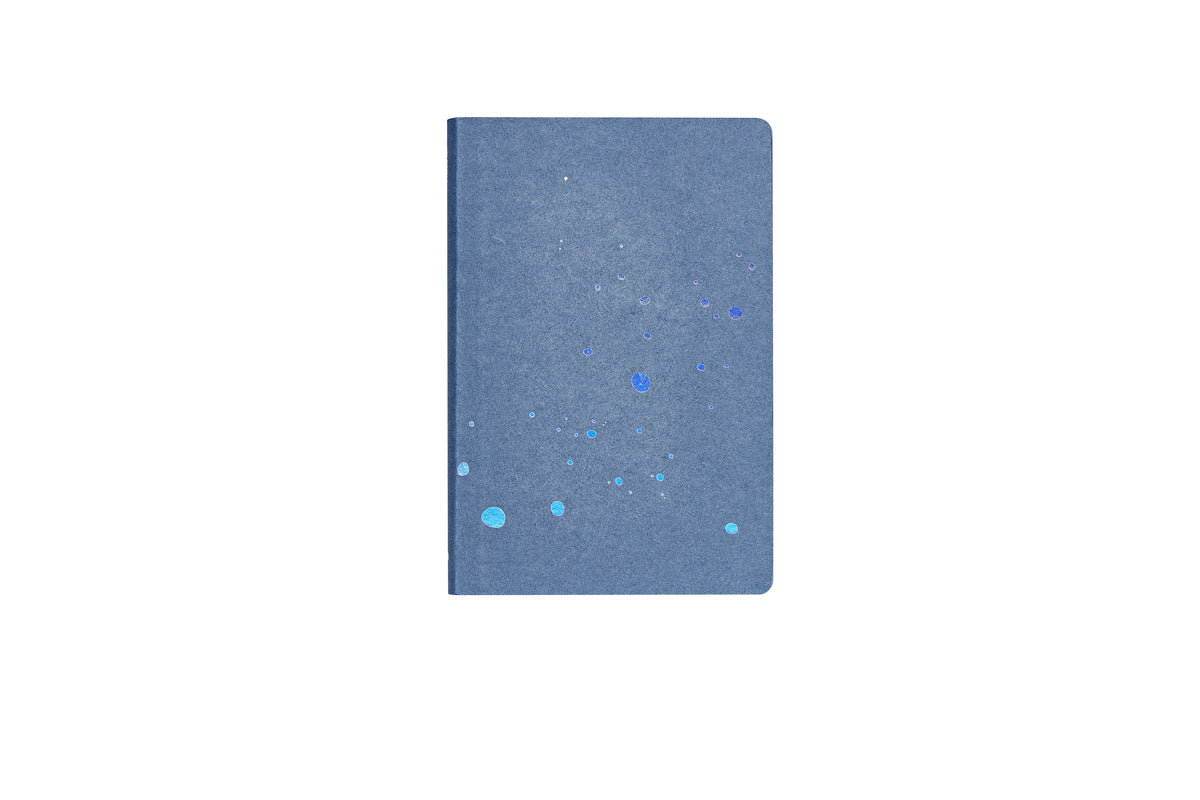 nuuna Notizbuch – 135 × 200 mm – 176 Seiten – 120 g/m² – Softcover, nummerierte Seiten, Fadenheftung, blau