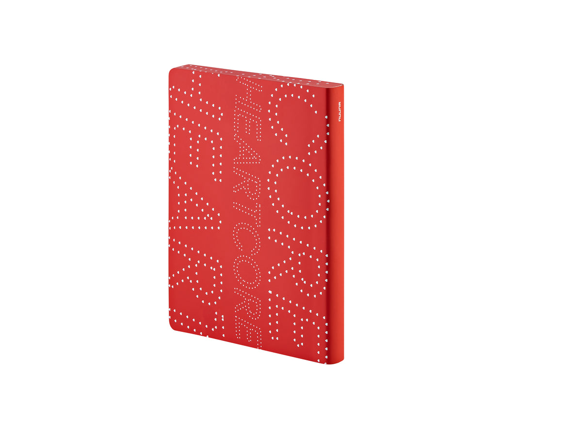 Nuuna Notizbuch – 165 × 220 mm – punktiert – 256 Seiten – Fadenheftung, recycelter Leder-Einband, nummeriert