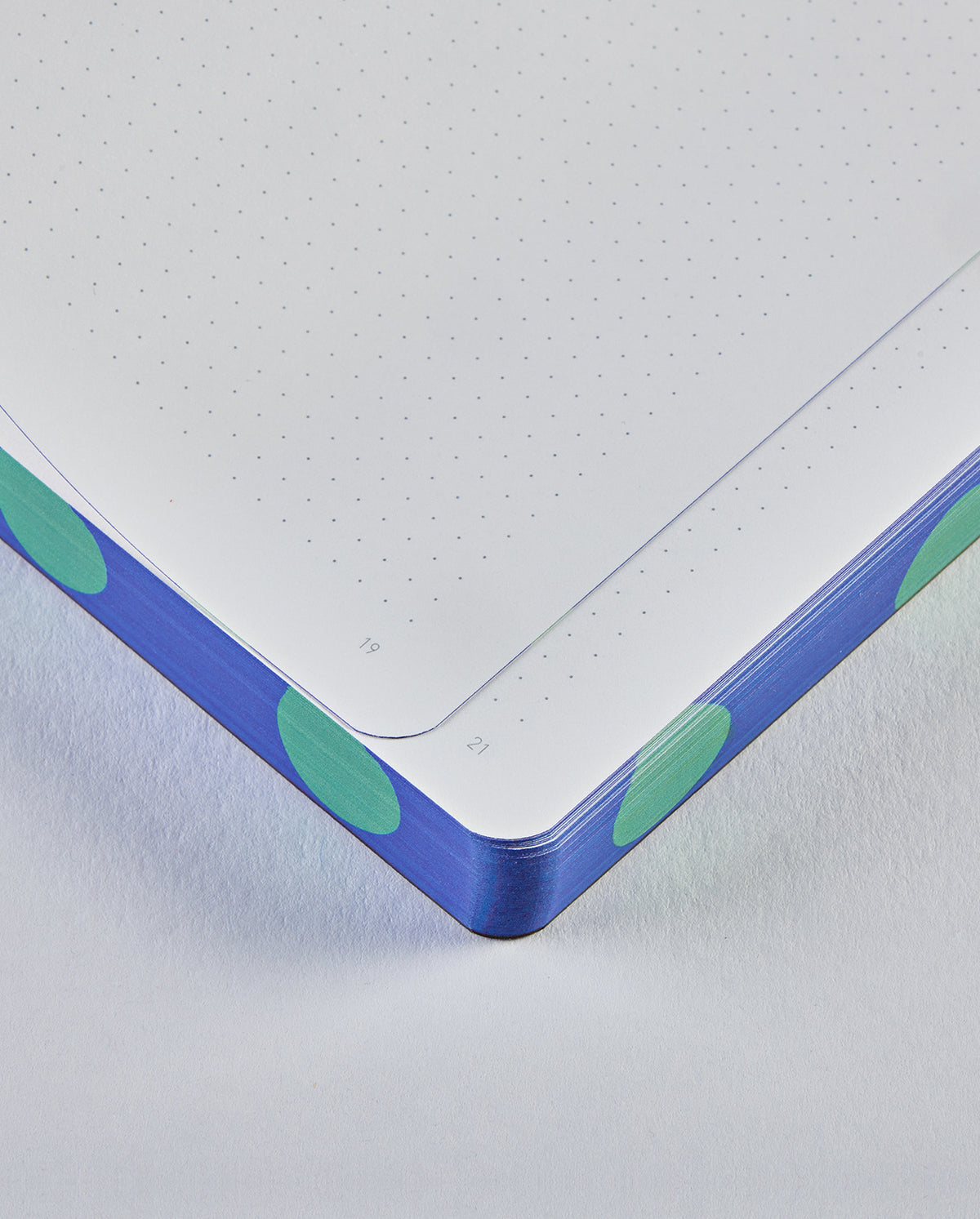 Nuuna Notizbuch – 165 × 220 mm – punktiert – 256 Seiten – Fadenheftung, nummeriert, recycelter Ledereinband