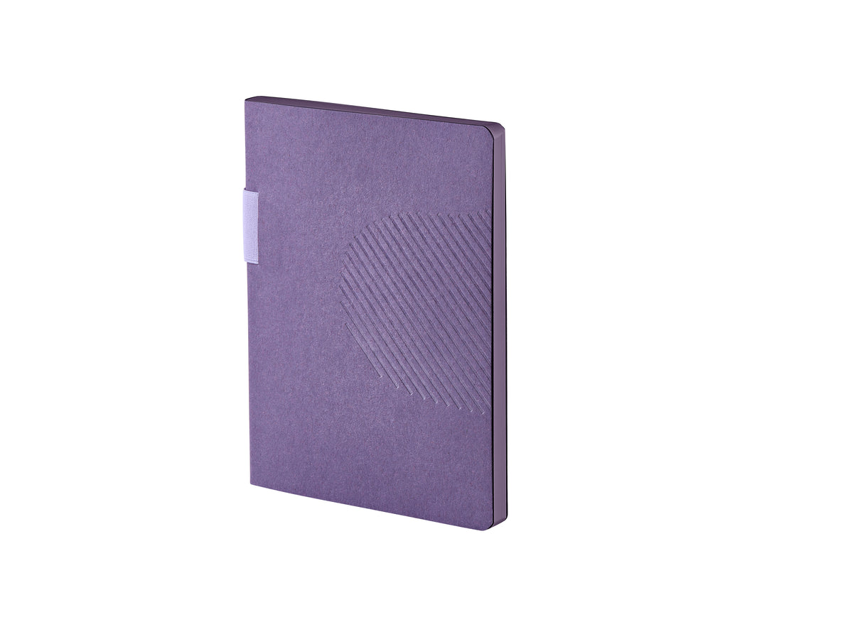 Nuuna Notizbuch – 165 × 220 mm – punktiert – 192 Seiten – 120 g/m² – gebunden, nummeriert, recyceltes Leder