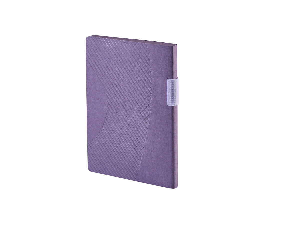 Nuuna Notizbuch – 165 × 220 mm – punktiert – 192 Seiten – 120 g/m² – gebunden, nummeriert, recyceltes Leder