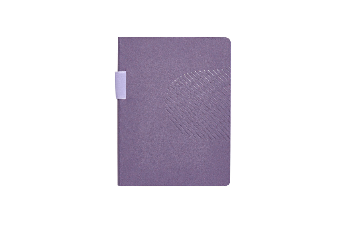 Nuuna Notizbuch – 165 × 220 mm – punktiert – 192 Seiten – 120 g/m² – gebunden, nummeriert, recyceltes Leder
