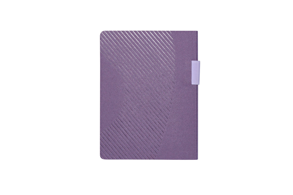 Nuuna Notizbuch – 165 × 220 mm – punktiert – 192 Seiten – 120 g/m² – gebunden, nummeriert, recyceltes Leder