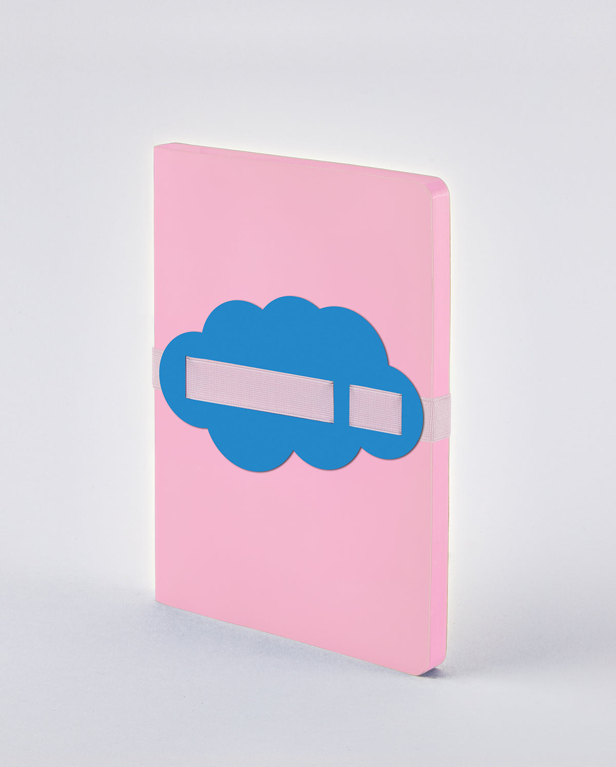 Nuuna Notizbuch – 165 × 220 mm – 176 Seiten – 120 g/m² – Fadenheftung, recyceltes Leder, elastisches Band, rosa