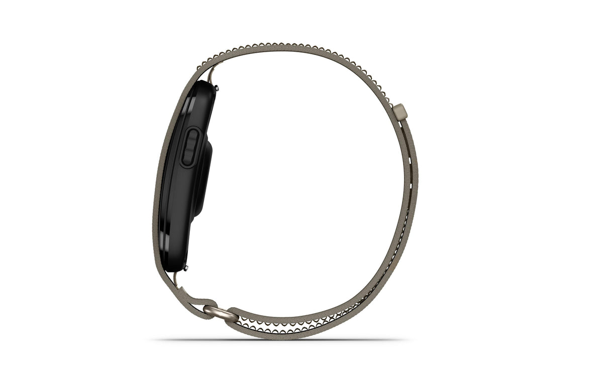 Garmin Cirqa – Kunststoff, Grau, Smart Band, French Gray, L-XL, 50 m, für iPhone
