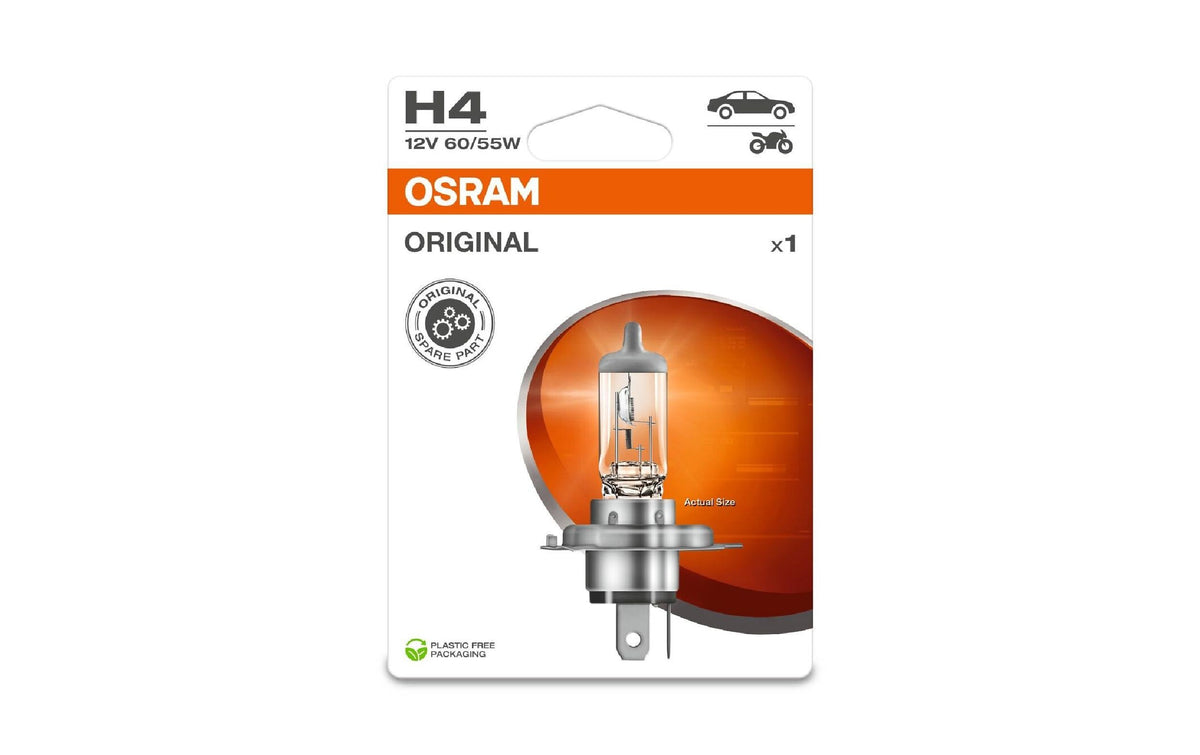 Osram Leuchtmittel H4 (P43t) – 1650 lm, 3200 K