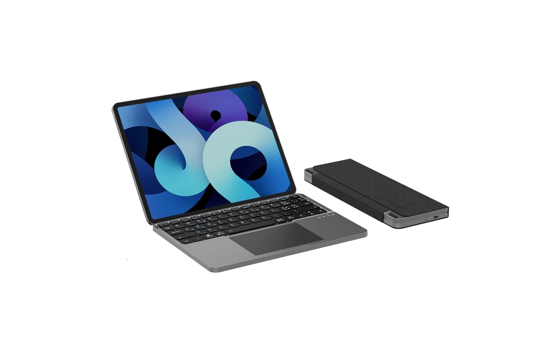 4smarts Faltbare Tastatur – Bluetooth – QWERTZ (CH) – Silber