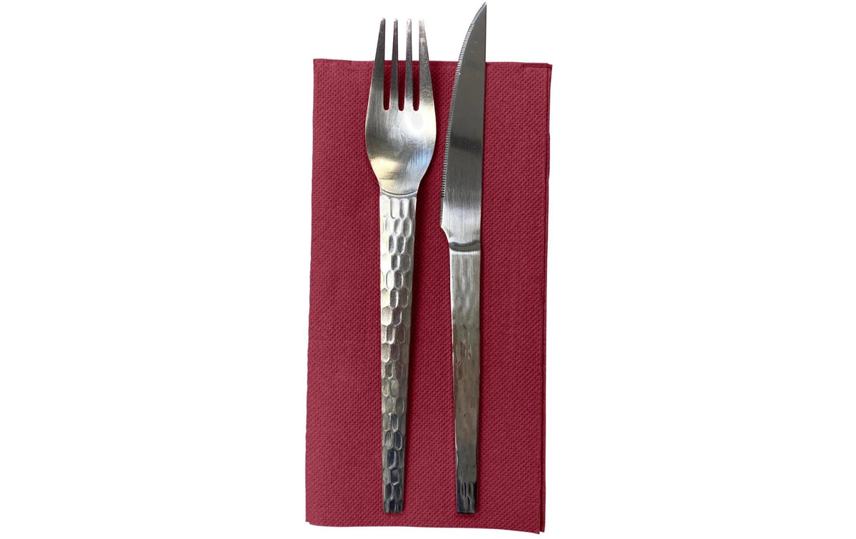 Pro nappe Servietten – Bordeaux – 38 × 38 cm, 2-lagig – 40 Stück