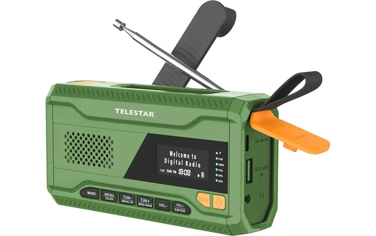 Telestar TOP No. 5 – Tragbares DAB+ Radio, UKW, Bluetooth – Grün