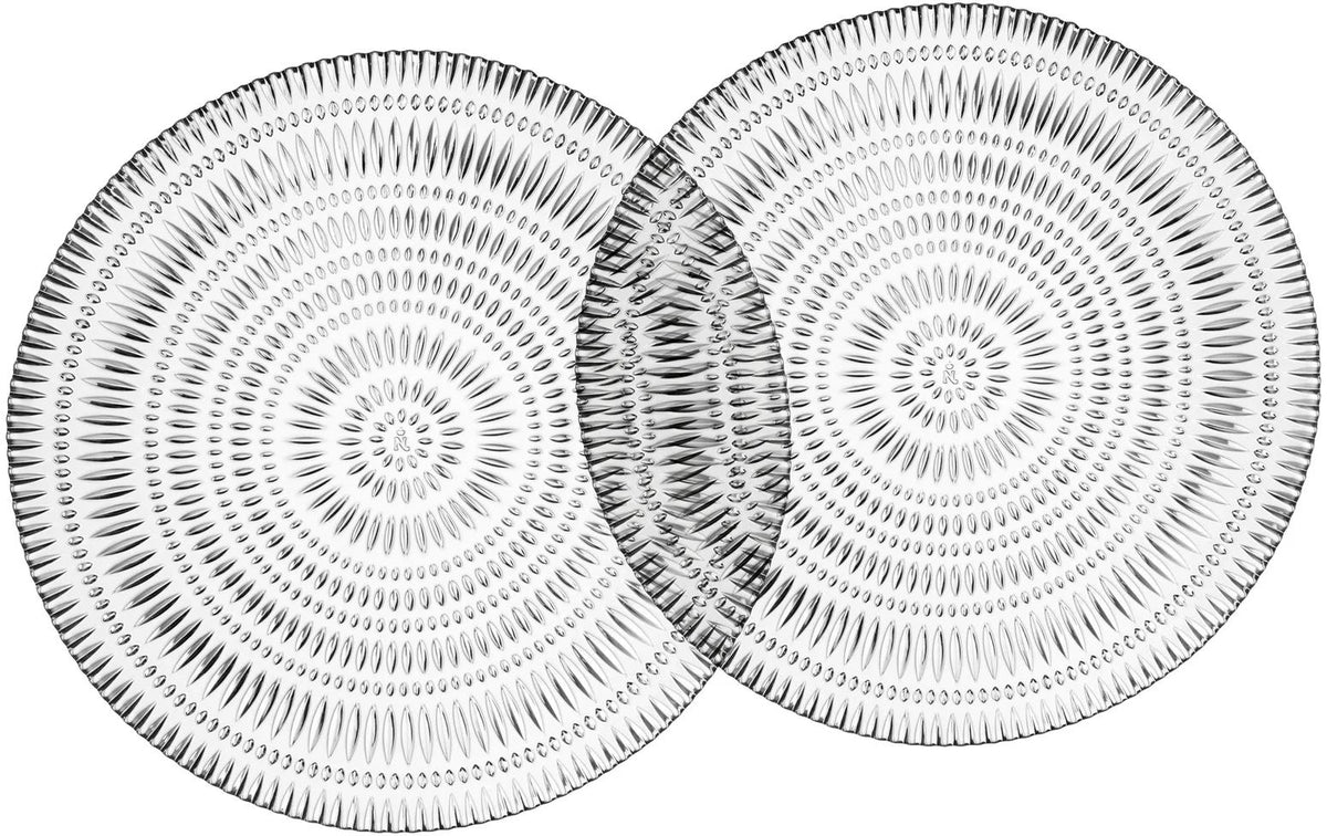 Nachtmann Servierteller Ethno – Ø 32 cm, Kristallglas, Transparent