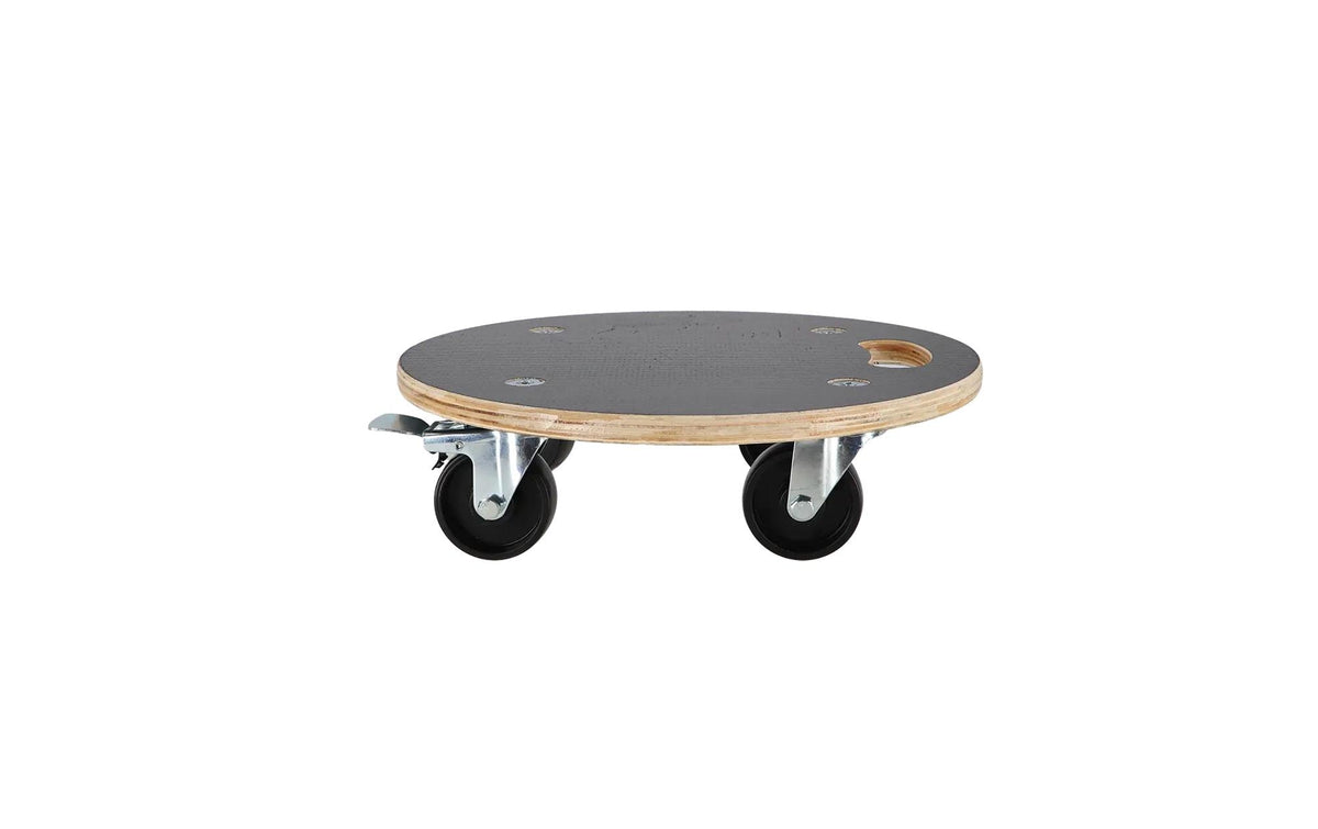 Esschert Design NG152 Pflanzenroller – Sperrholz/Stahl – Braun – Ø 380 × H 112 mm