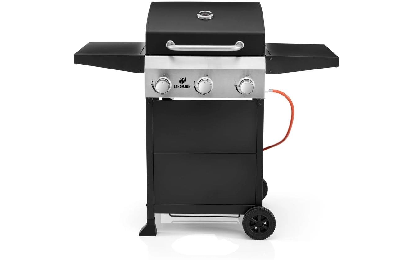 Landmann Gasgrill – 3 Brenner, 114 cm, indirektes Grillieren – schwarz