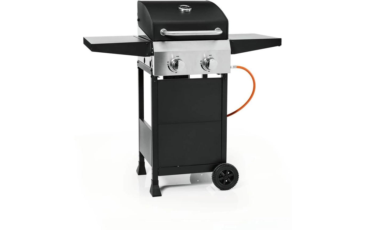 Landmann Gasgrill Black 2.0 – 2 Brenner, 55 cm Breite – Schwarz/Edelstahl