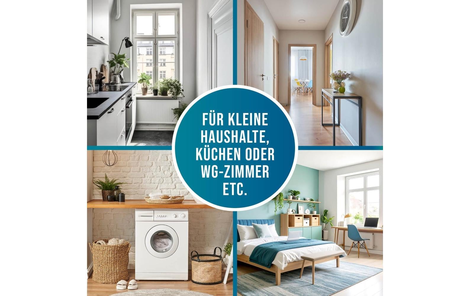 Wellenborg Recyclingbox – 100 l – Kunststoff (PP), rechteckig – schwarz – 2-fach