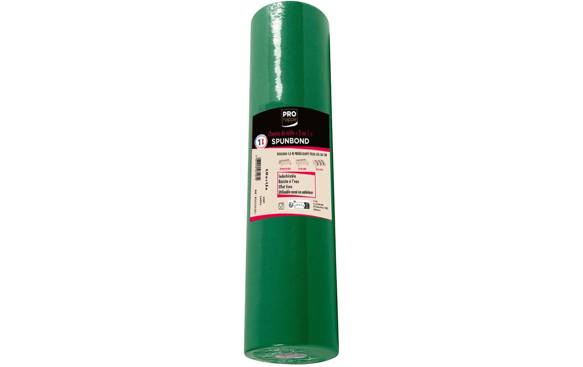 Pro nappe Tischläufer auf Rolle – 40 cm×48 m, PP, Tannengrün