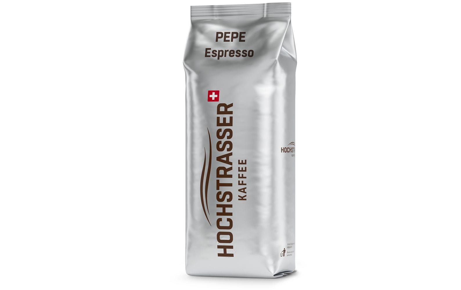Hochstrasser Pepe Espresso – Kaffeebohnen – Arabica/Robusta, 1 kg