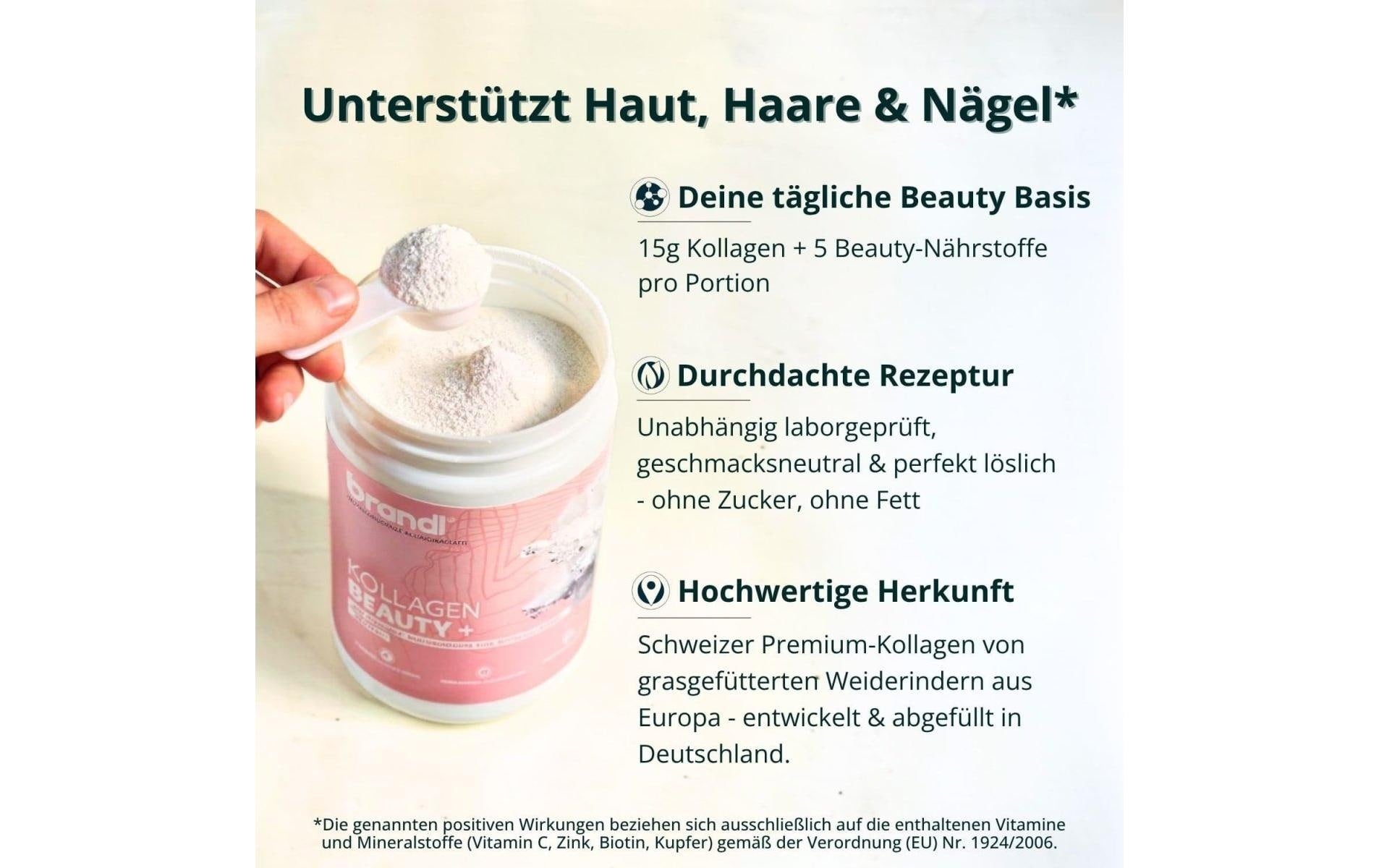 Brandl-nutrition Kollagen Trinkpulver Neutral – 555 g