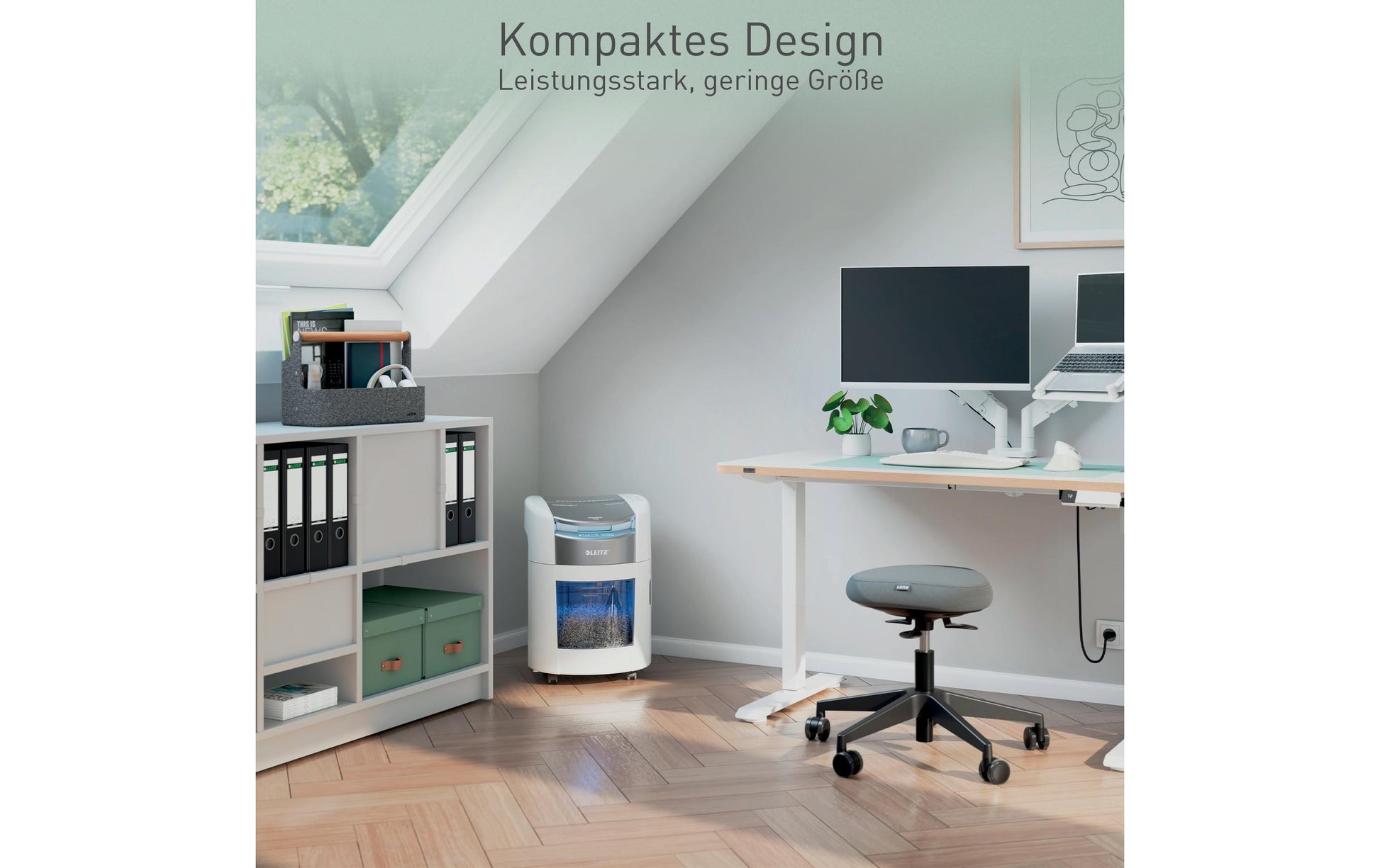 Leitz bürogeräte Leitz IQ OptiMax Autofeed 150M Aktenvernichter – Mikroschnitt, P-5, 2 × 5 mm, 150 Blatt, 15 l