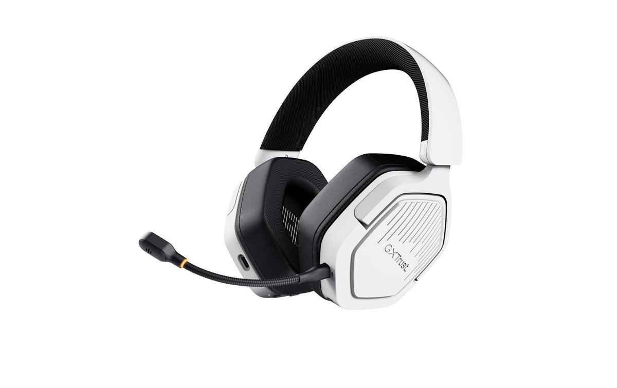 Trust GXT793W Carus Gaming-Headset – Over-Ear, Stereo, Kabel + BT, 3,5 mm Klinke, USB-C, Weiss