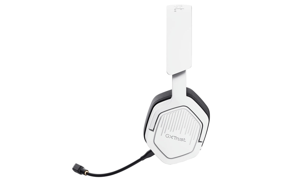 Trust GXT793W Carus Gaming-Headset – Over-Ear, Stereo, Kabel + BT, 3,5 mm Klinke, USB-C, Weiss