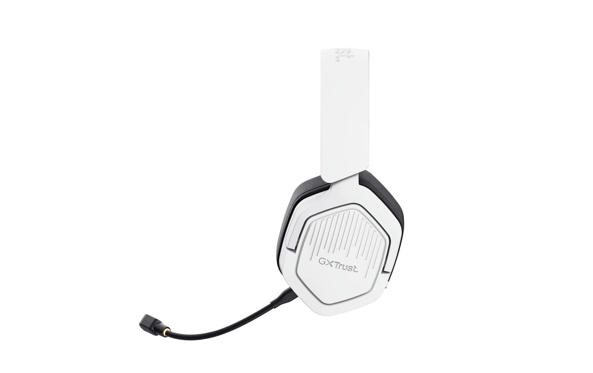 Trust GXT793W Carus Gaming-Headset – Over-Ear, Stereo, Kabel + BT, 3,5 mm Klinke, USB-C, Weiss