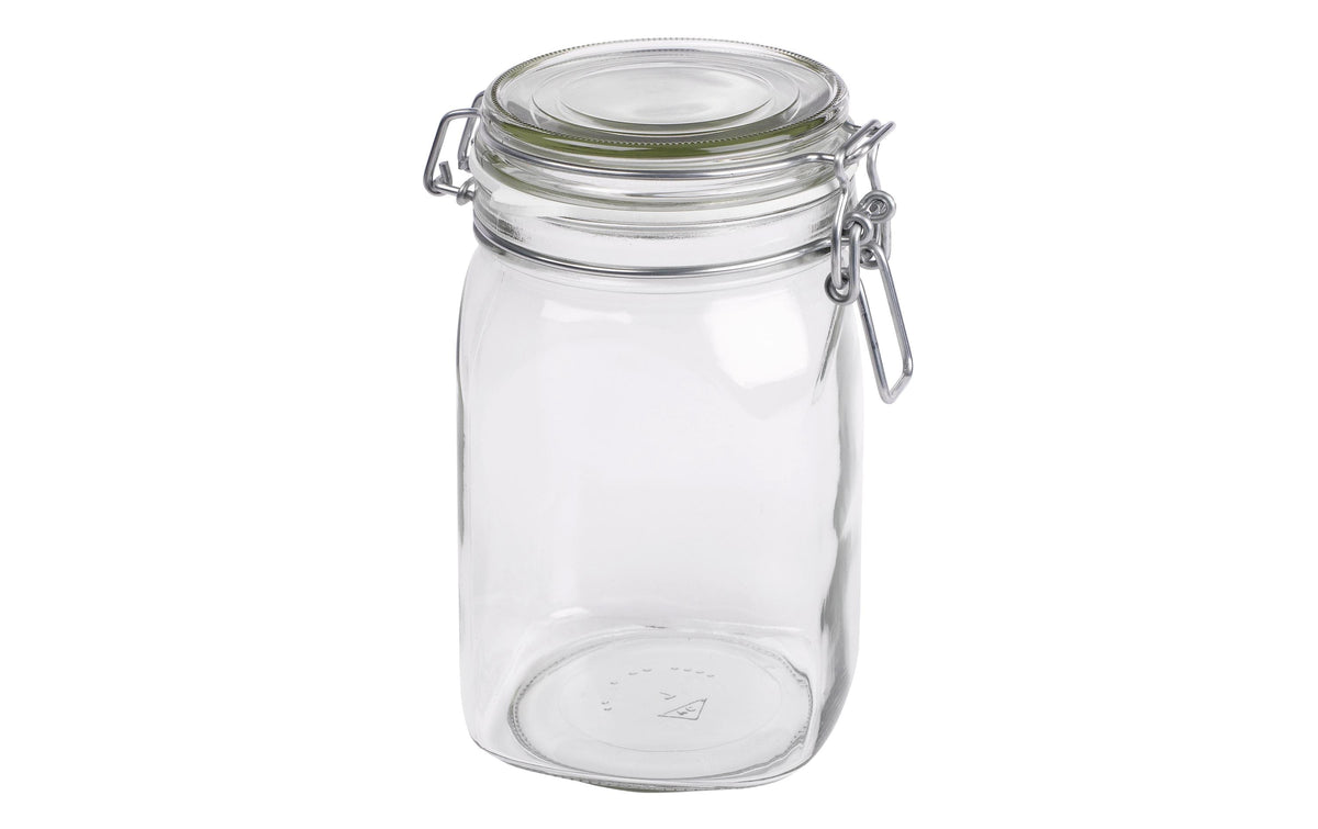 Mäser Einmachglas – 1,1 l, Glas, Transparent, mit Deckel