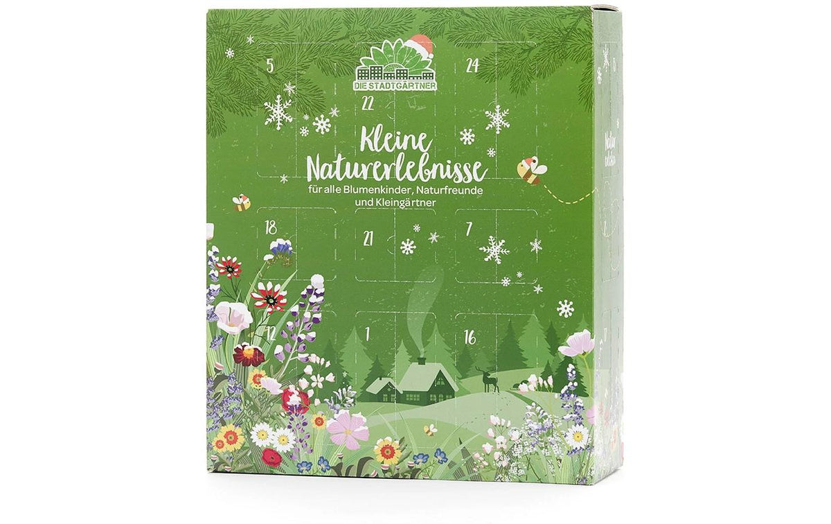 Die Stadtgärtner Saatgut – Adventskalender – 10 × 125 cm – Kalendarium deutsch