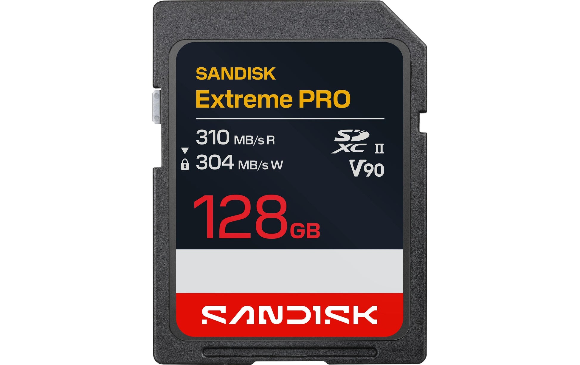 SanDisk Extreme PRO SDXC 128 GB – UHS-II, V90, 310/304 MB/s