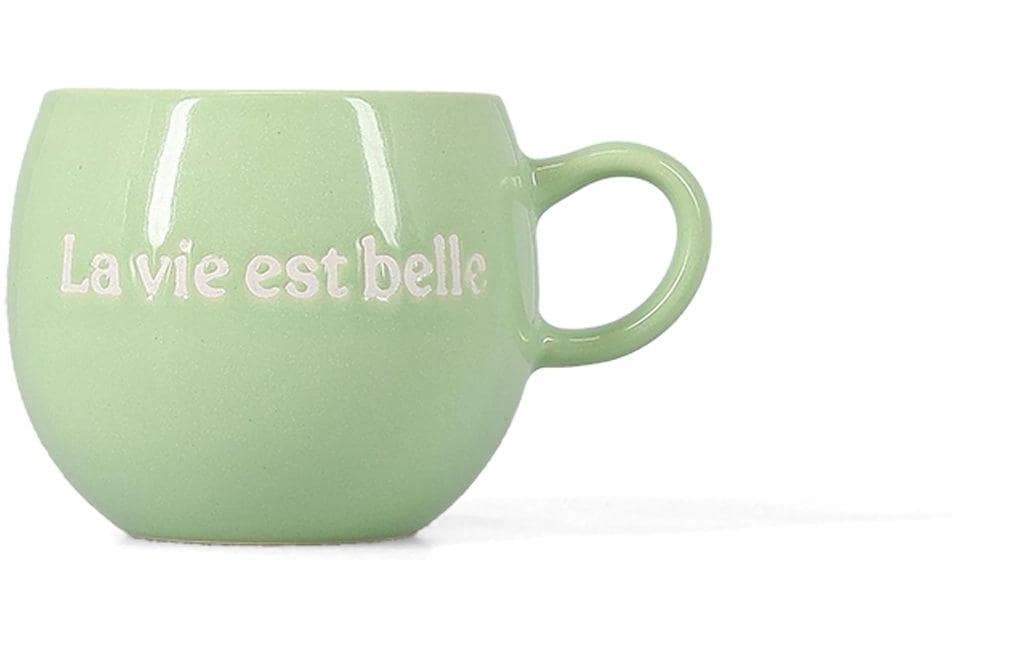 Salt & Pepper Tasse – 420 ml, Steinzeug, Grün, spülmaschinenfest, mikrowellengeeignet