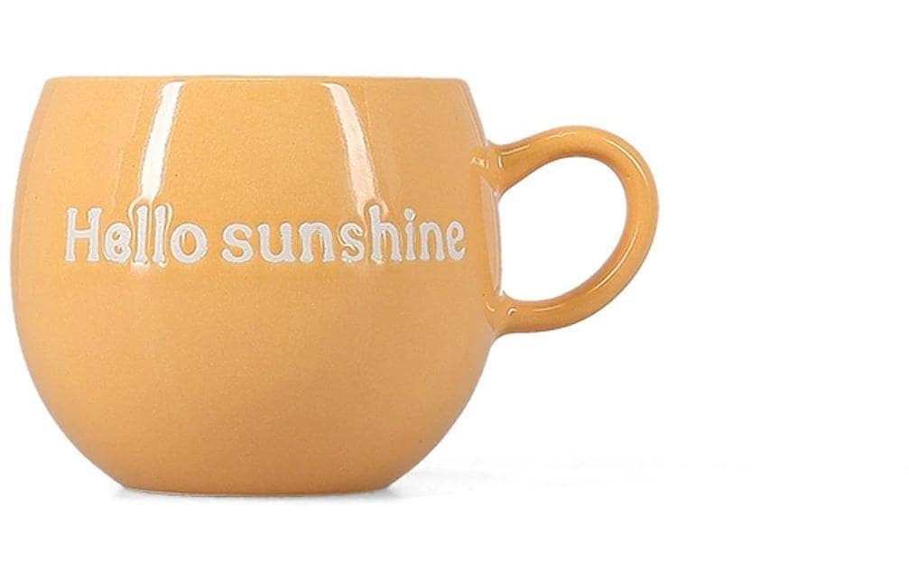 Salt & Pepper Tasse – 420 ml, Steinzeug, Gelb, mikrowellengeeignet, spülmaschinenfest