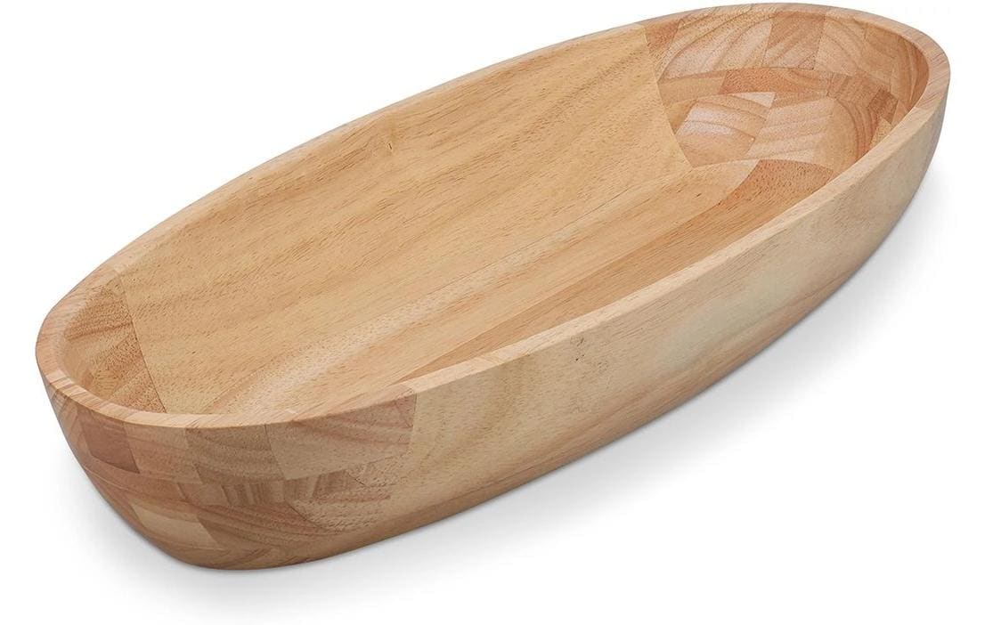 Salt & Pepper Schale Essenza – 20,5 × 45,5 × 7,5 cm, Holz (Kautschukholz), Braun