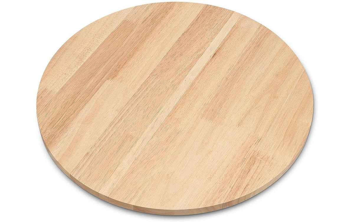 Salt & Pepper Servierplatte Essenza – Ø 45 cm, H 2,5 cm, Holz (Kautschukholz), Braun, nicht spülmaschinenfest