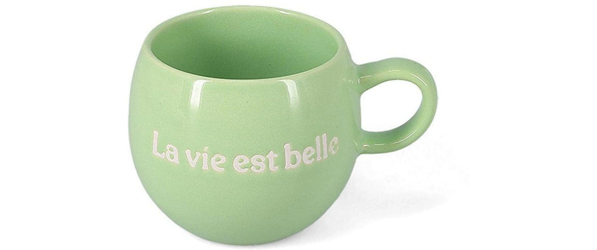 Salt & Pepper Tasse – 420 ml, Steinzeug, Grün, spülmaschinenfest, mikrowellengeeignet